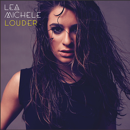Image of Lea Michele from the shoulders up, facing sideways with her eyes closed with a slight breeze